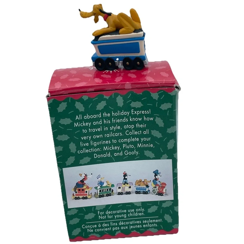 Hallmark‎ Keepsake Ornament Mickey And Co Pluto Coal Car Mickey Express 1998